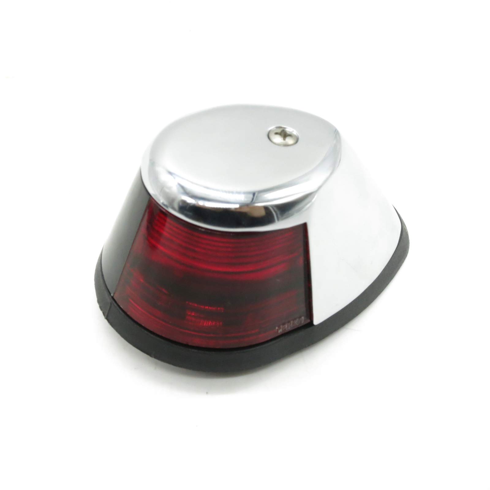 Perko Marine Horizontal Mount Side Lights - Chrome Plated Bronze Boat Navigation Lights for Sailboats & Yachts | Waterproof LED Deck Lighting for Night Sailing & Docking Safety