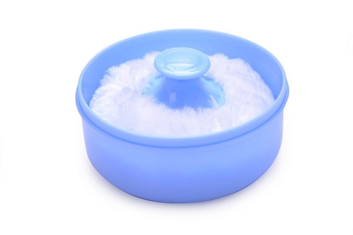 HATIMI'S Soft Makeup Sponge & Powder Puff Set - Travel-Friendly Compact Case for Infants, Babies & Women | Perfect for On-the-Go Touch Ups & Gentle Baby Care
