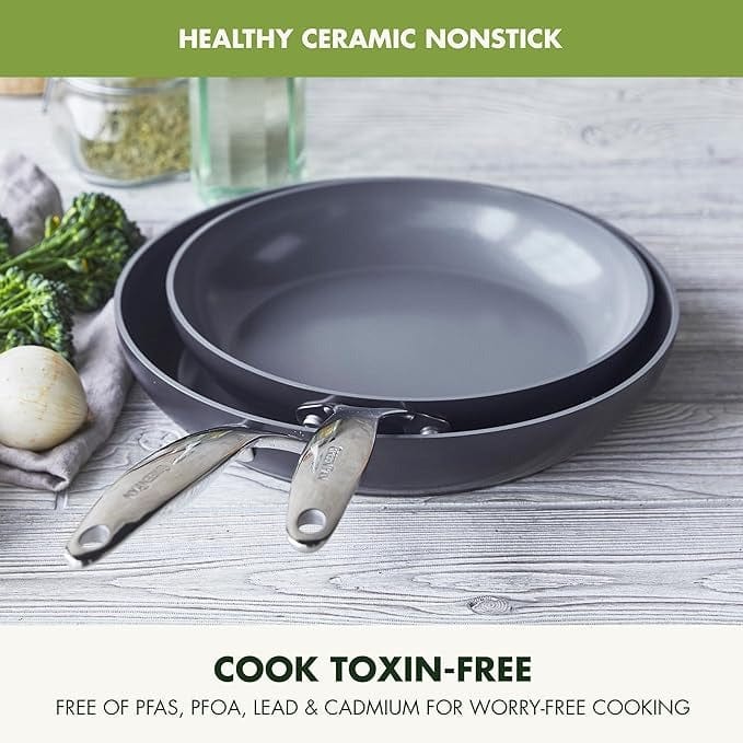 GreenPan Valencia Pro Non-Stick Fry Pan Set - 8
