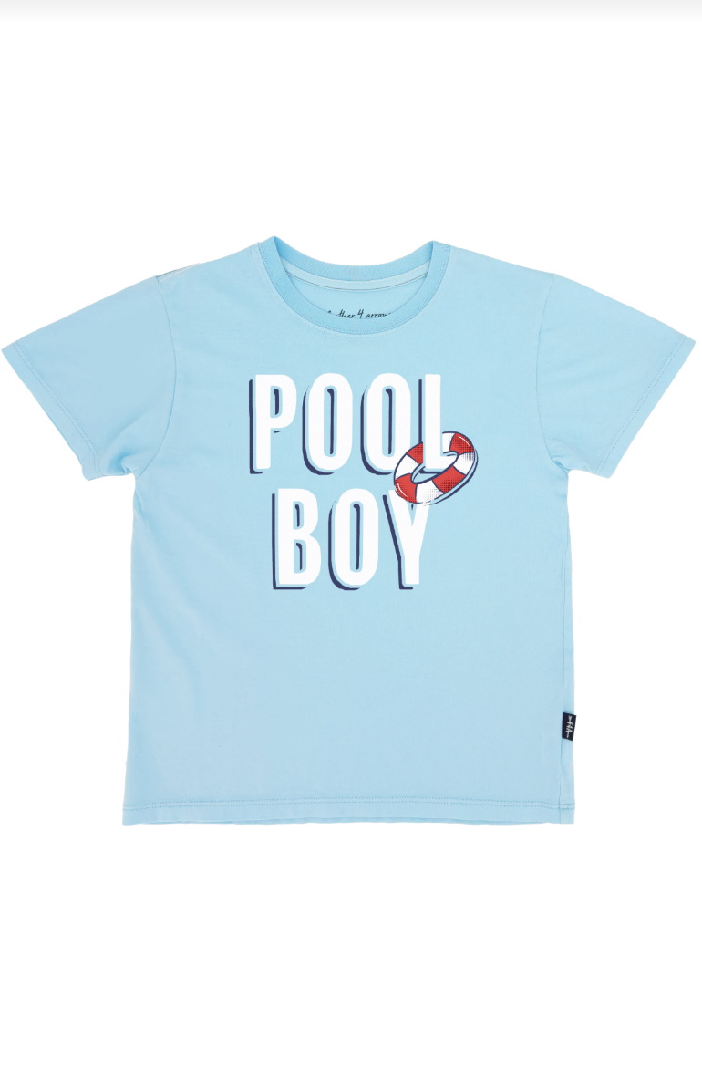 Feather 4 Arrow Pool Boy Tee - Vintage Graphic T-Shirt for Men - Casual Streetwear & Summer Outfits