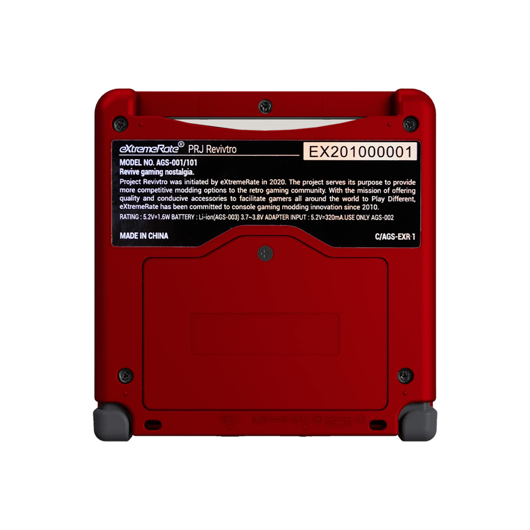 eXtremeRate Replacement Shell Case & Button Kit for Gameboy Advance SP GBA SP Console - Compatible with IPS & Standard LCD Screens (Console & IPS Screen Not Included) - Scarlet Red - Perfect for Gaming Enthusiasts & Retro Console Modding