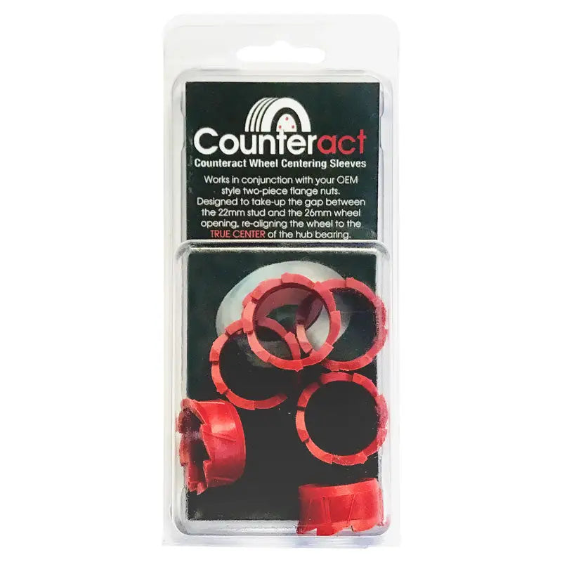 Counteract WCS B Wheel Centering Sleeves (6-Pack) - Perfect for Truck, Trailer & RV Wheel Alignment & Hub Centric Rings Installation