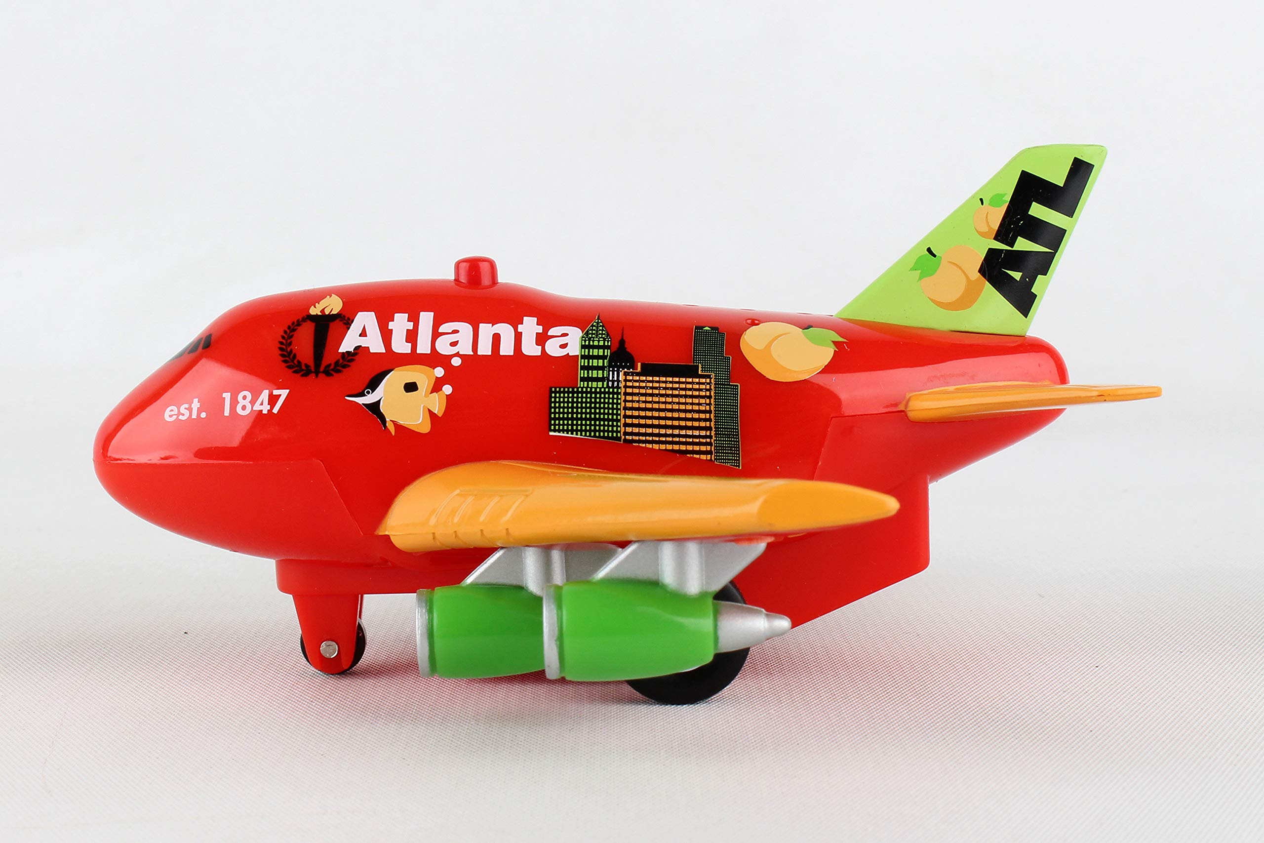 Daron Atlanta Pullback Car with Lights & Sounds - Remote Control Toy Vehicle for Kids, Collectible Die-Cast Model with Realistic Features - Perfect for Playtime, Gift Giving & Display
