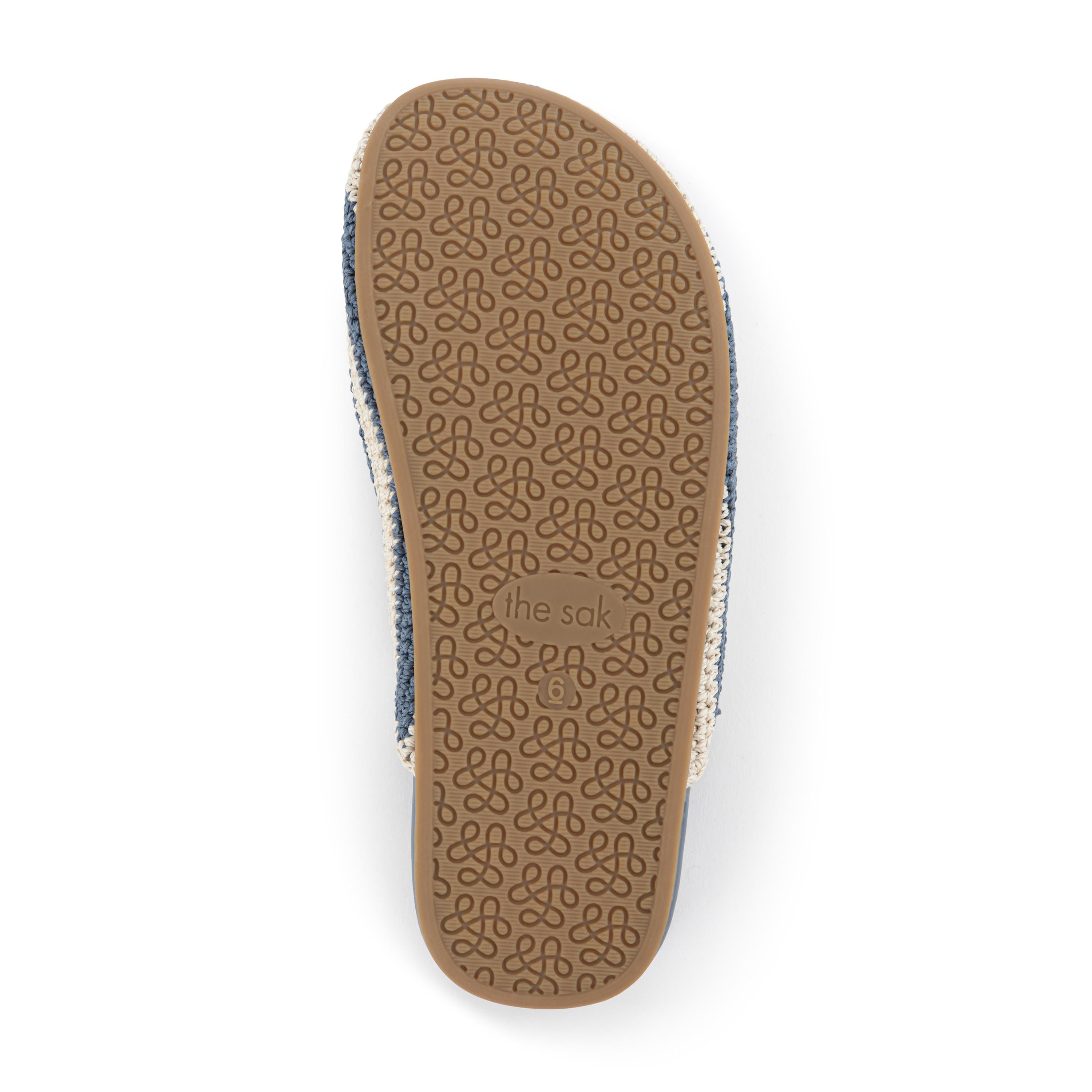 Bolinas Clog Hand Crochet Maritime Stripe - Comfortable Slip-On Shoes for Women, Beach Walking, Casual Wear & Summer Outfits