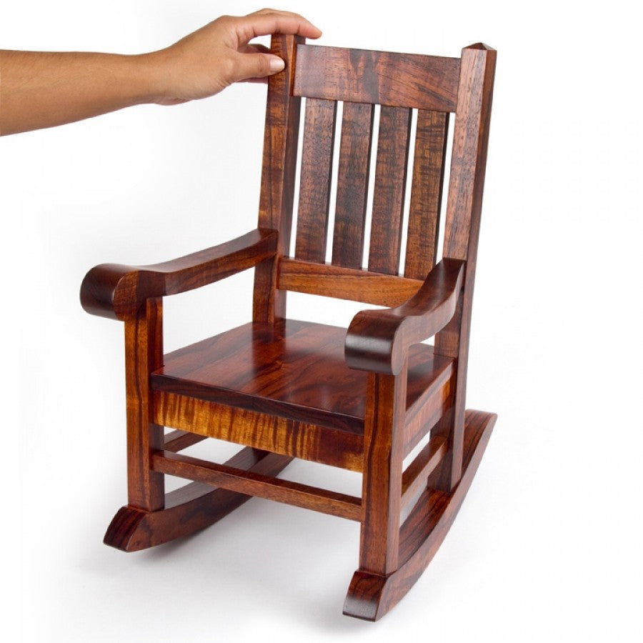 Premium Menehune Size Rocking Chair for Kids - Comfortable & Durable Wooden Rocker for Nursery, Bedroom, or Playroom