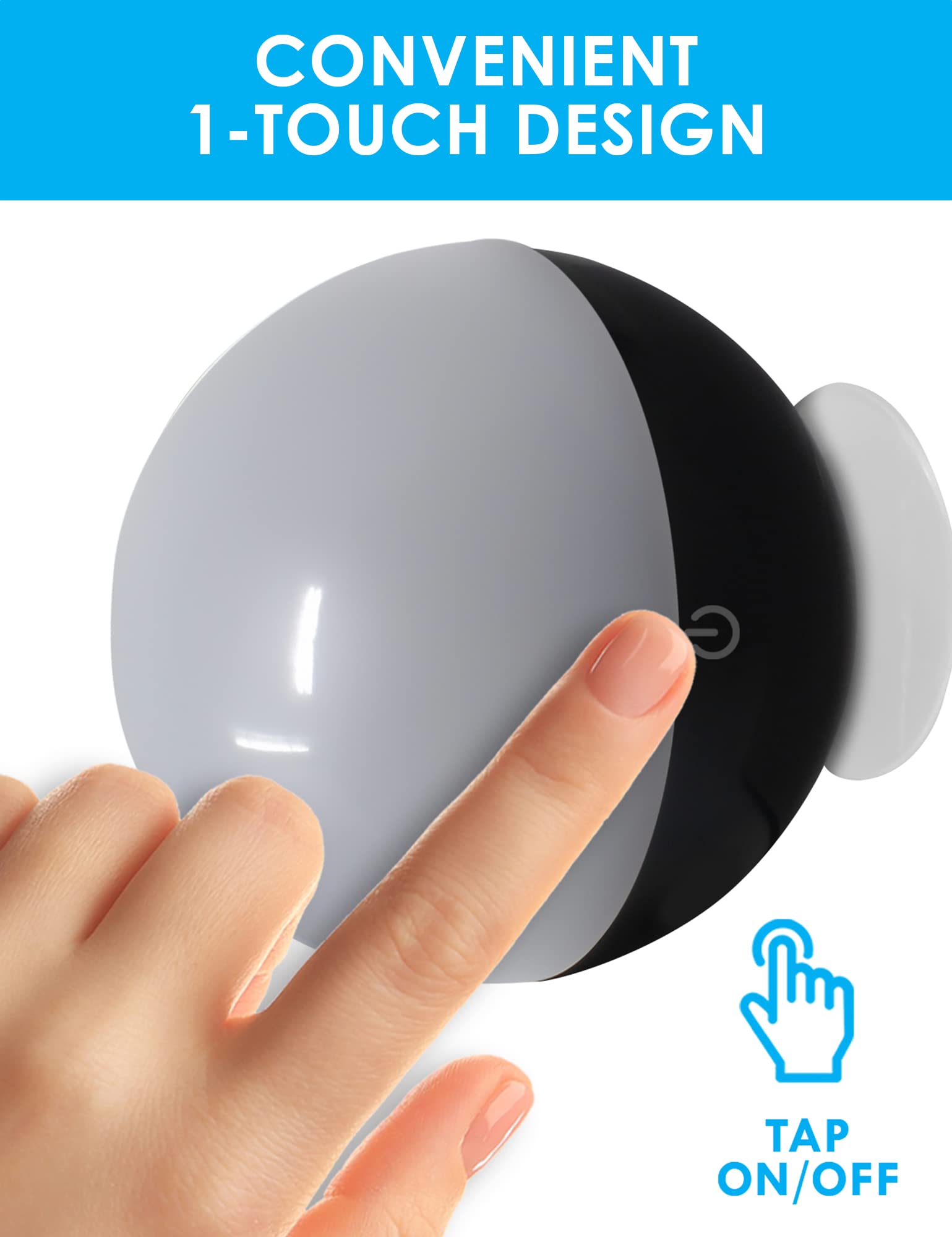 Bright Basics Ultra Bright LED Vanity Light - Portable Wireless Ball Lamp Mirror Lights for Makeup, Selfies & Travel - Perfect for Home, Salon & On-the-Go Beauty