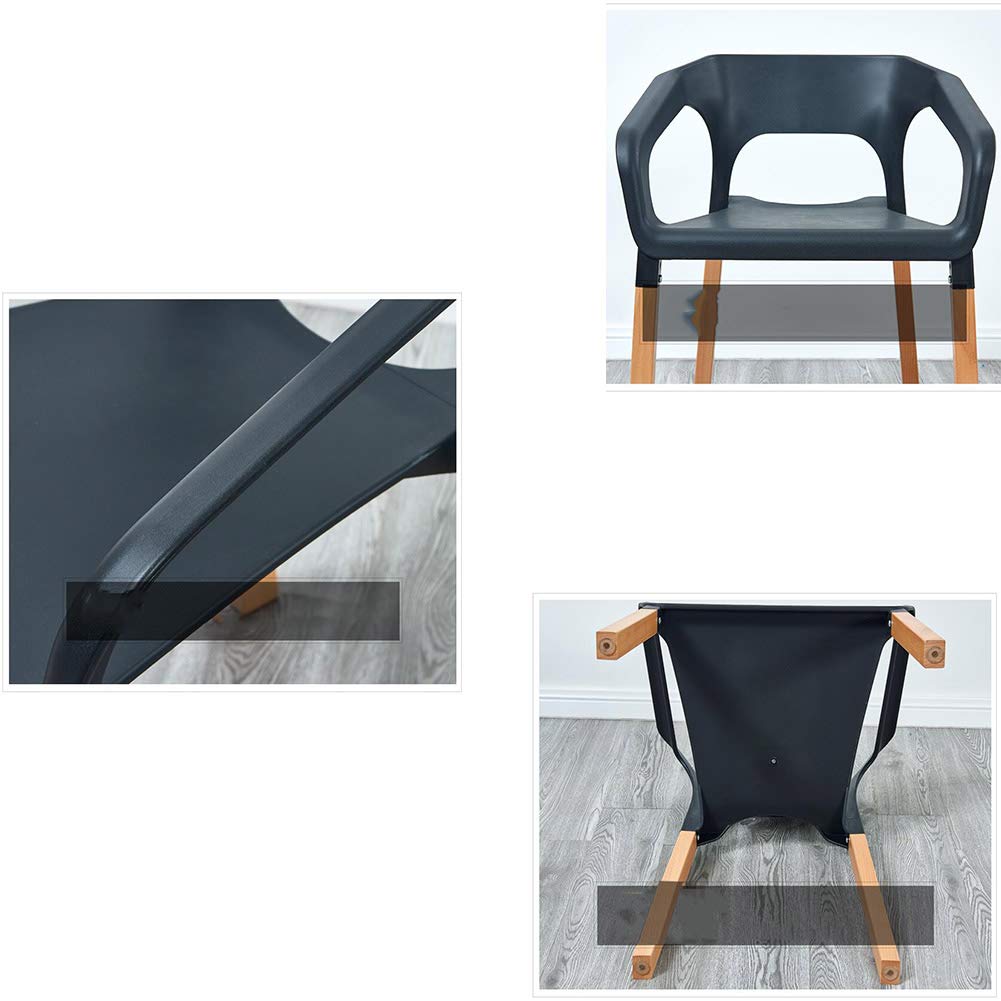 Modern Solid Wood Dining Chair - Easy Assembly, Sturdy Wooden Legs for Restaurant, Study Room & Home Office - Gray (Perfect for Dining Sets, Kitchen Tables & Workspaces)