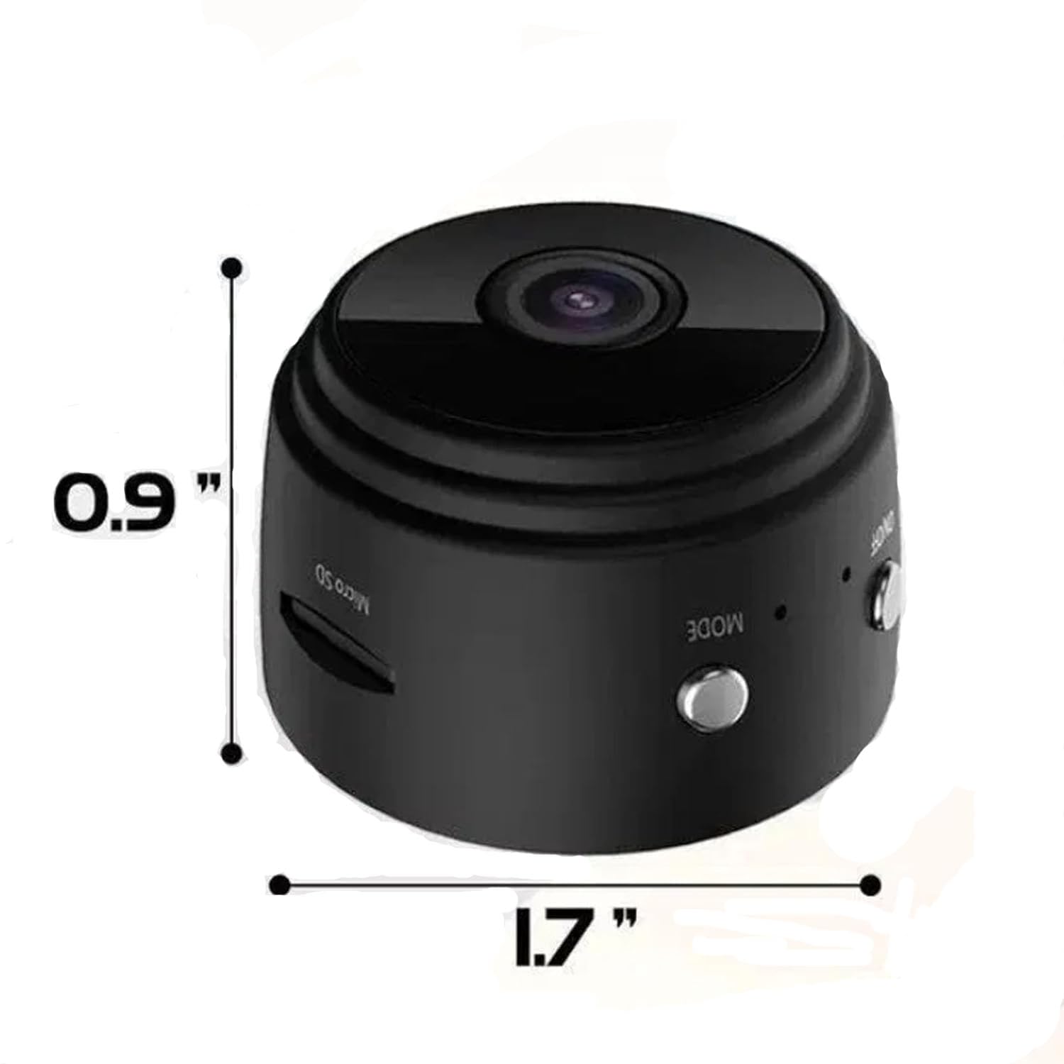 Mini Spy Camera Wireless Hidden with Audio & Magnetic Focus - 2 Pack White - Perfect for Home Security, Office Surveillance, and Outdoor Monitoring
