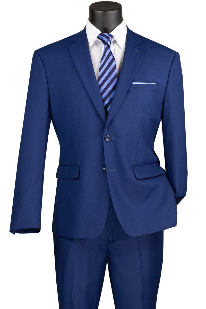 Twilight Blue Regular Fit Two Piece Suit for Men | Business Formal Attire | Office Wear, Weddings & Special Occasions