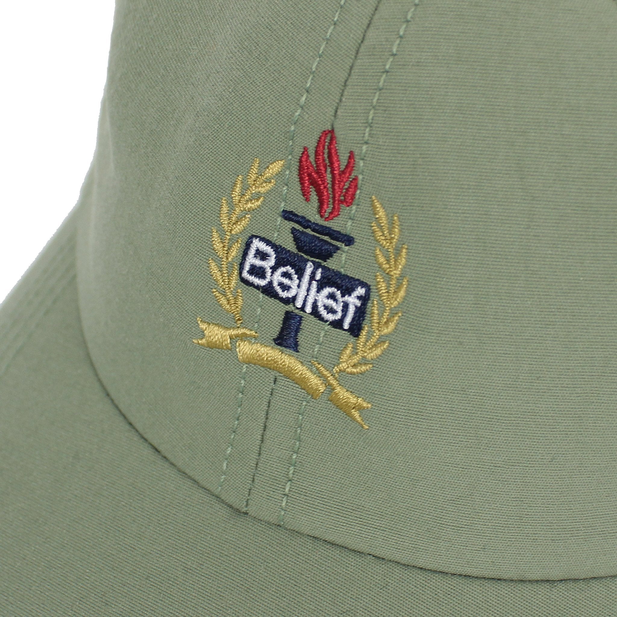 Belief NYC Liberty 6 Panel Baseball Cap - Stylish Bay Green Adjustable Dad Hat for Men & Women | Perfect for Outdoor Activities, Sports, and Casual Wear