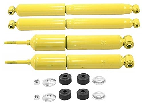 Dodge Ram 2500 3500 2WD Replacement Gas Magnum Shock Absorbers - Front & Rear Set of 4 - Heavy Duty Suspension Upgrade for Smooth Ride & Off-Road Performance - Perfect for Towing, Hauling & Rough Terrain Driving