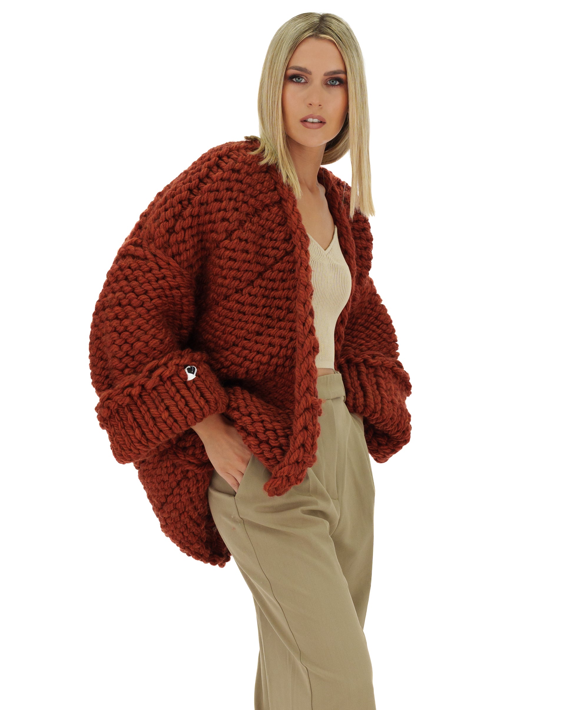 Cozy Lana Chunky Knit Cardigan for Women - Soft Oversized Sweater for Fall & Winter - Perfect for Layering, Lounging & Casual Outfits