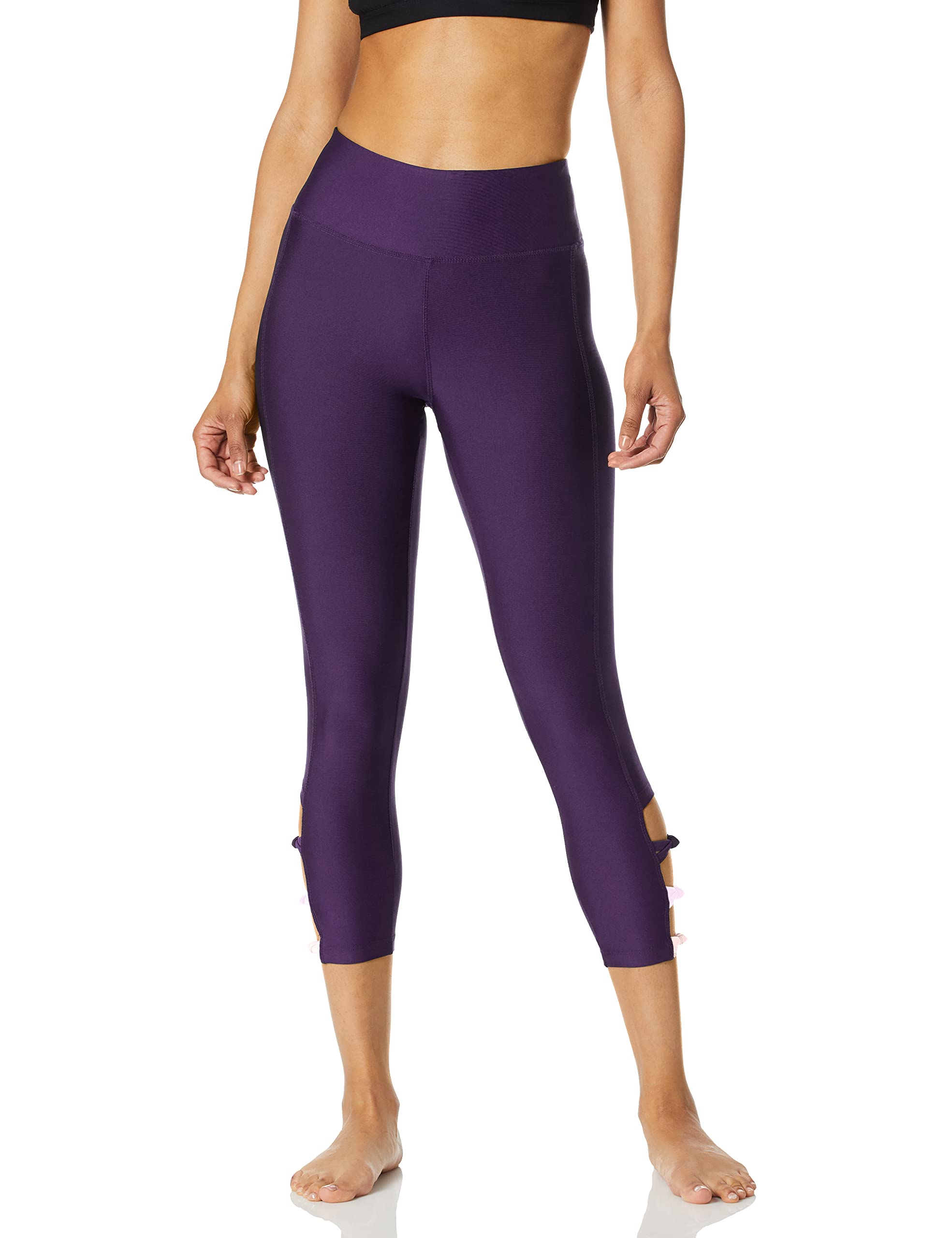 Jockey Women's Activewear Modern Ankle Weave Capri Pants - Breathable Workout Leggings for Yoga, Running & Gym | Comfortable Stretch Fitness Tights for Women