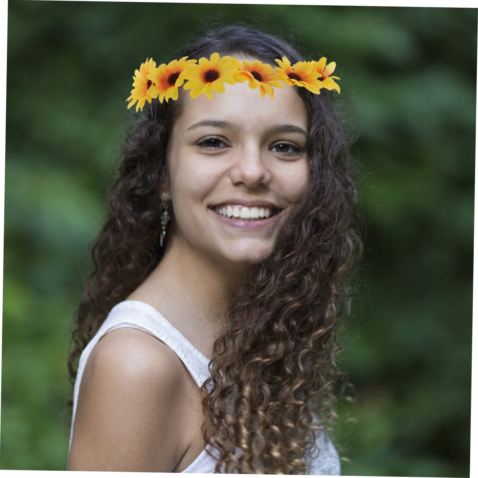 FOMIYES 16-Piece Sunflower Hair Clips Set - Fashionable Wedding Headbands for Bride, Bridesmaids & Maternity Photos - Perfect for Beach Weddings, Baby Showers & Boho Styling