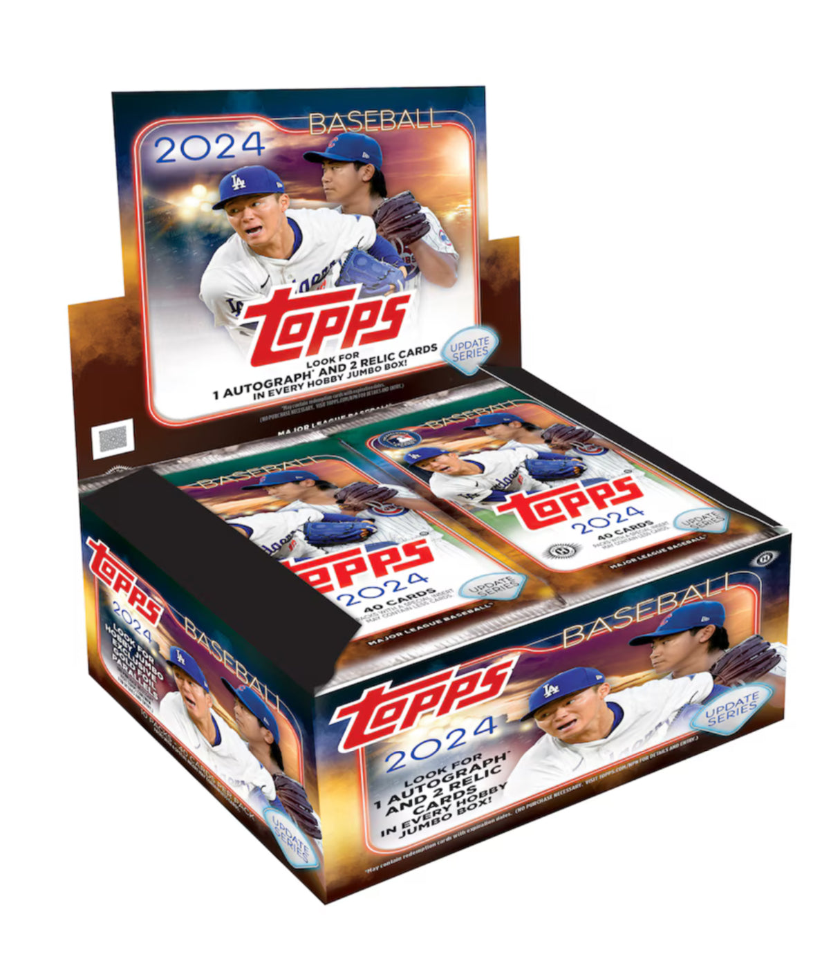2024 Topps Update Jumbo Hobby Baseball Cards Box - MLB Trading Cards Collection for Sports Fans & Collectors - Perfect for Gifts, Investment, and Game Day Memorabilia