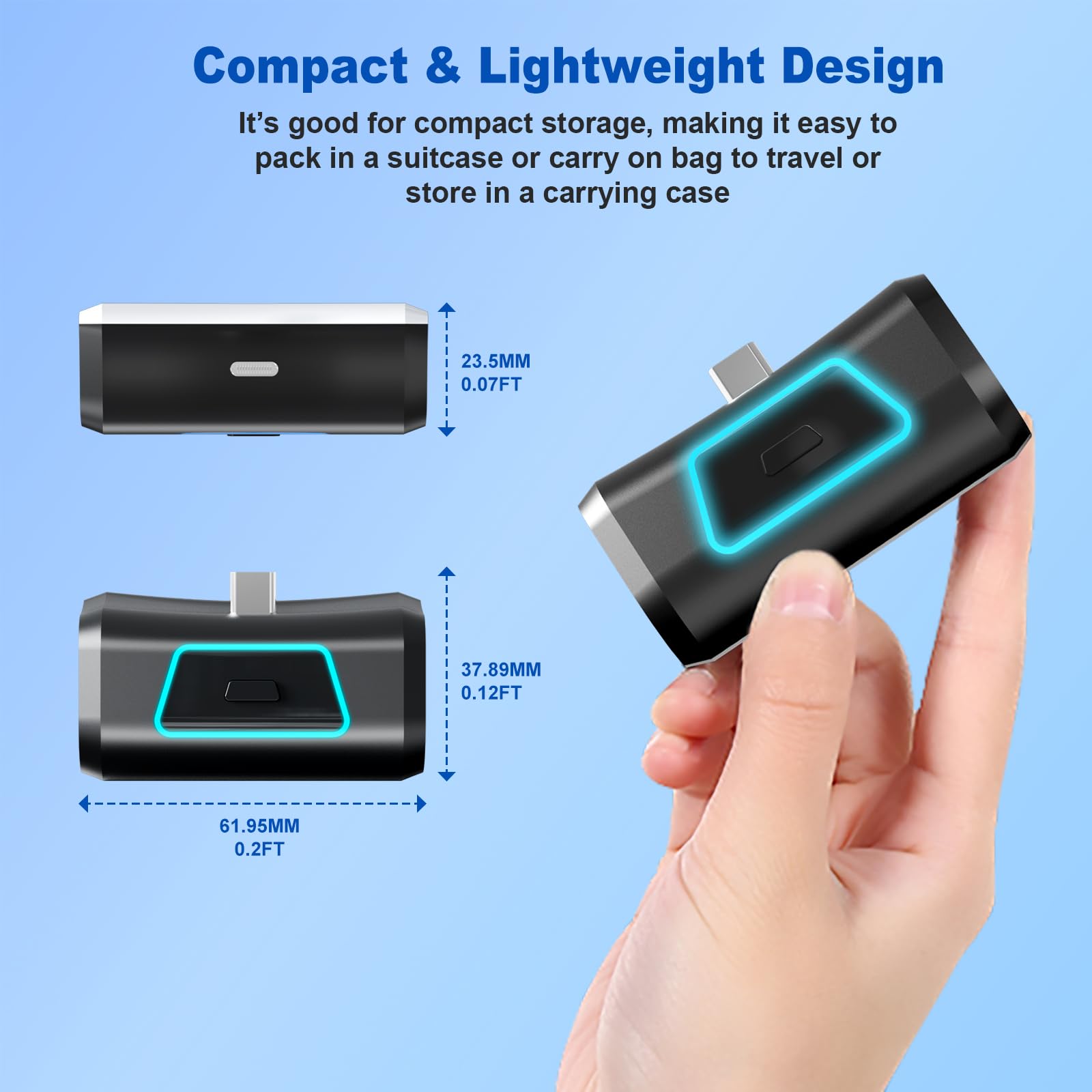 Rechargeable Battery Pack for PS5 DualSense/Edge Controller - 2000mAh with LED Indicator & USB-C Cable | Long-Lasting Gaming Power for Extended Play Sessions