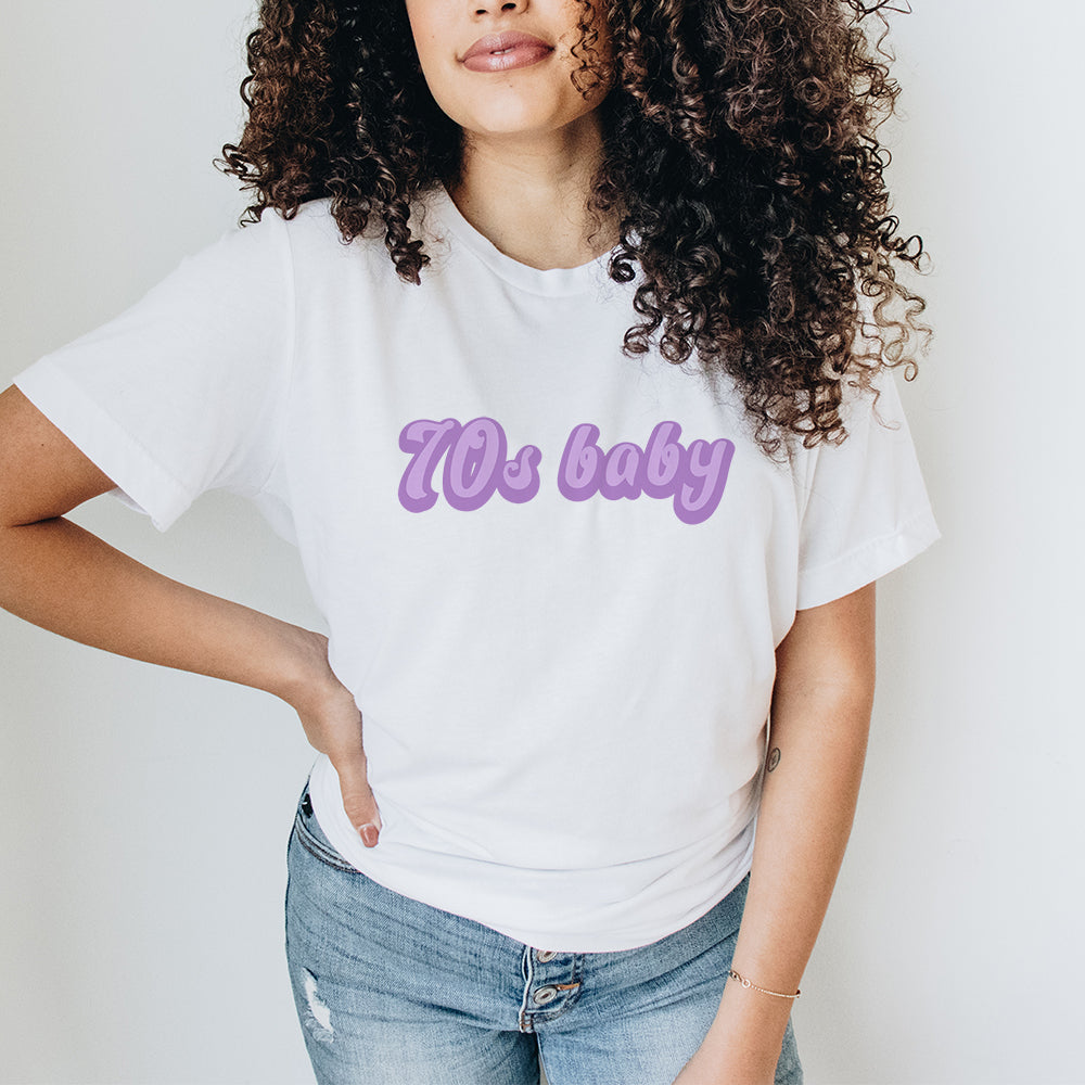 Vintage 70s Baby Decade T-Shirt - Retro 1970s Inspired Graphic Tee for Men & Women - Perfect for Parties, Costumes & Throwback Fashion