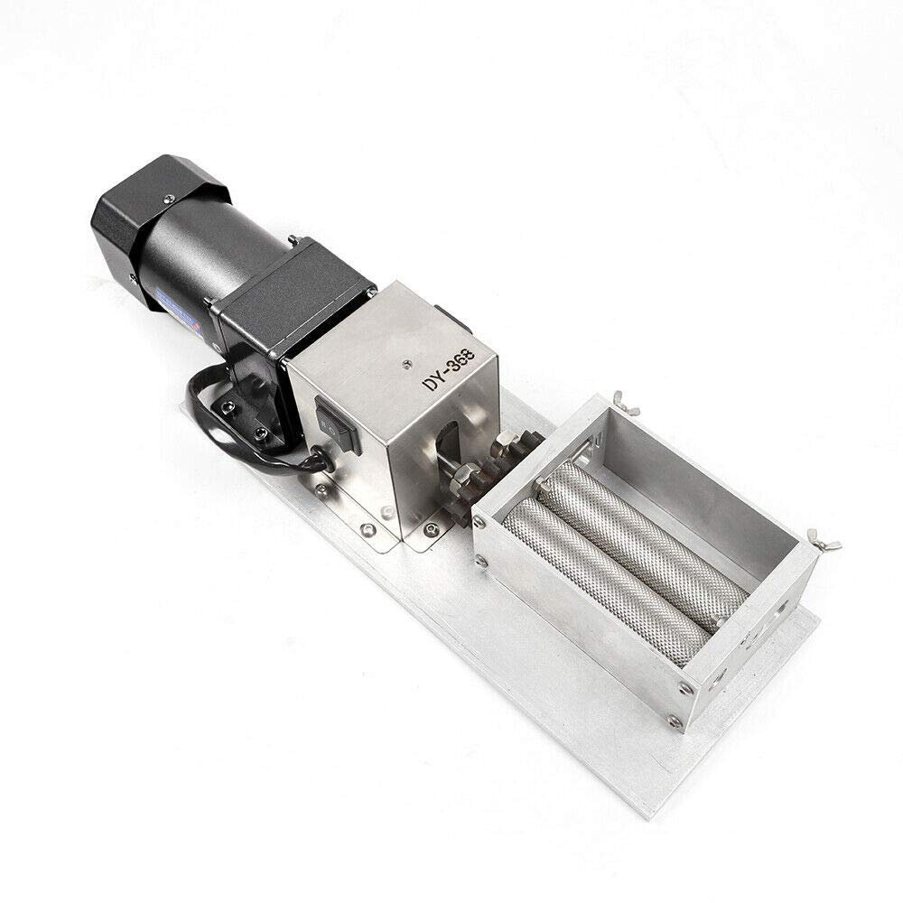 110V 60W Electric Grain Grinder Mill - Stainless Steel Barley Grinder & Malt Crusher for Coffee, Rice, Corn, Wheat - Perfect for Home Brewing, Baking & Coffee Grinding