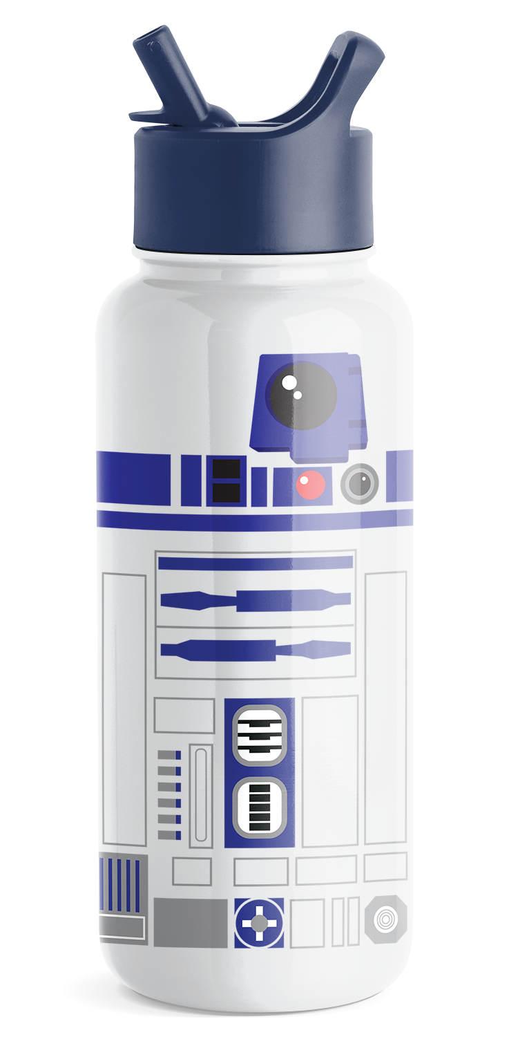 Star Wars™ Summit Water Bottle - 20oz Insulated Stainless Steel Tumbler with Straw, Leak-Proof Lid for Hot & Cold Drinks - Perfect for Gym, Office, Travel & Star Wars Fans