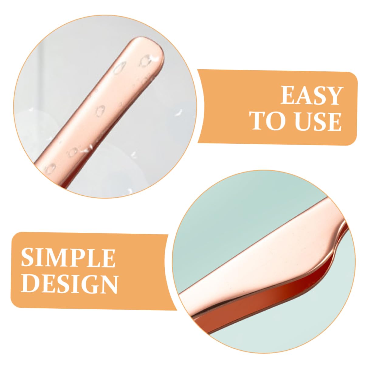4pcs Professional Eyelash Extension Tweezers Set - Slant Tip & Straight Eyebrow Tweezers for Lash Application, False Eyelash Tools - Rose Gold Beauty Accessories (Perfect for Salon, Home Use & Professional Makeup Artists)
