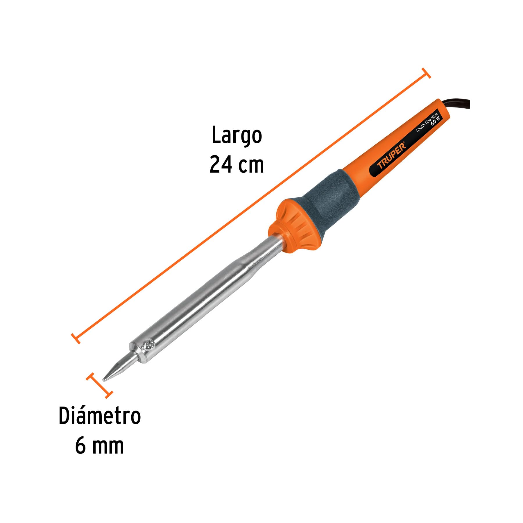Truper CAU-60 60W Electric Soldering Iron Kit - Professional DIY Tool for Electronics Repair, Jewelry Making & Home Improvement Projects