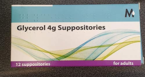 Glycerin Suppositories 4g for Adults - Fast-Acting Constipation Relief - Ideal for Travel & Home Use