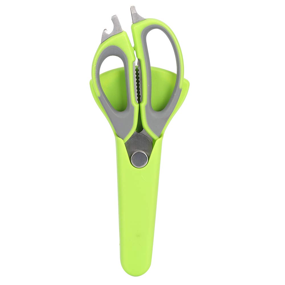 Stainless Steel Multifunctional Kitchen Scissors for BBQ, Picnic & Cooking - Heavy Duty Food Scissors with Protective Cover - Perfect for Grilling, Slicing Herbs & Outdoor Dining