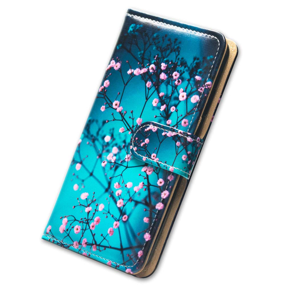 Premium Leather Flip Wallet Case for Motorola Moto G Stylus 2021 (Not Compatible with 2020 Model) - Elegant Plum Blossom Design with Card Slots & Kickstand | Perfect for Everyday Use, Business Travel & Hands-Free Viewing
