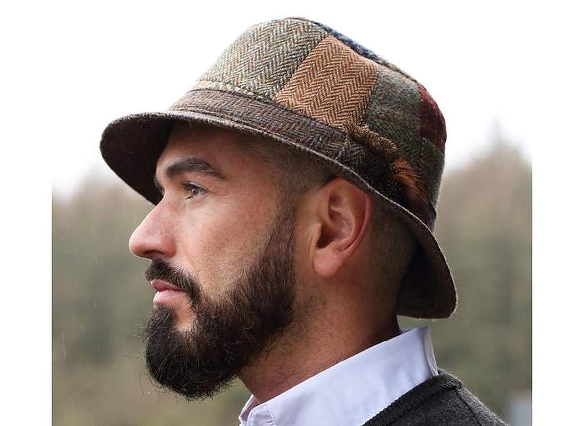Authentic Irish Walking Hats - 100% Wool Donegal Tweed Hanna Hats | Handmade in Ireland | Perfect for Outdoor Adventures, Hiking & Casual Wear