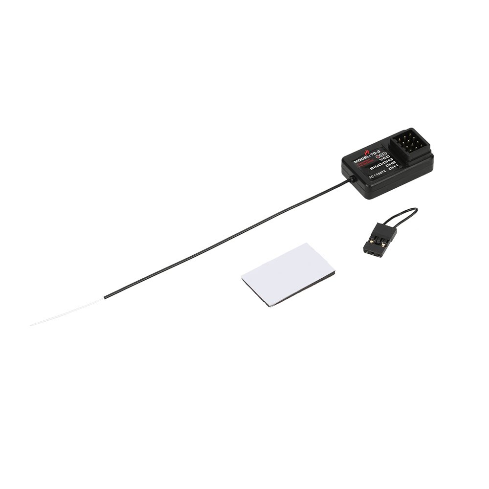GoolRC TG3 2.4GHz 3CH Digital Radio Remote Control Transmitter & Receiver for RC Cars, Boats, Trucks - Perfect for Hobbyists, Racing and Outdoor Play