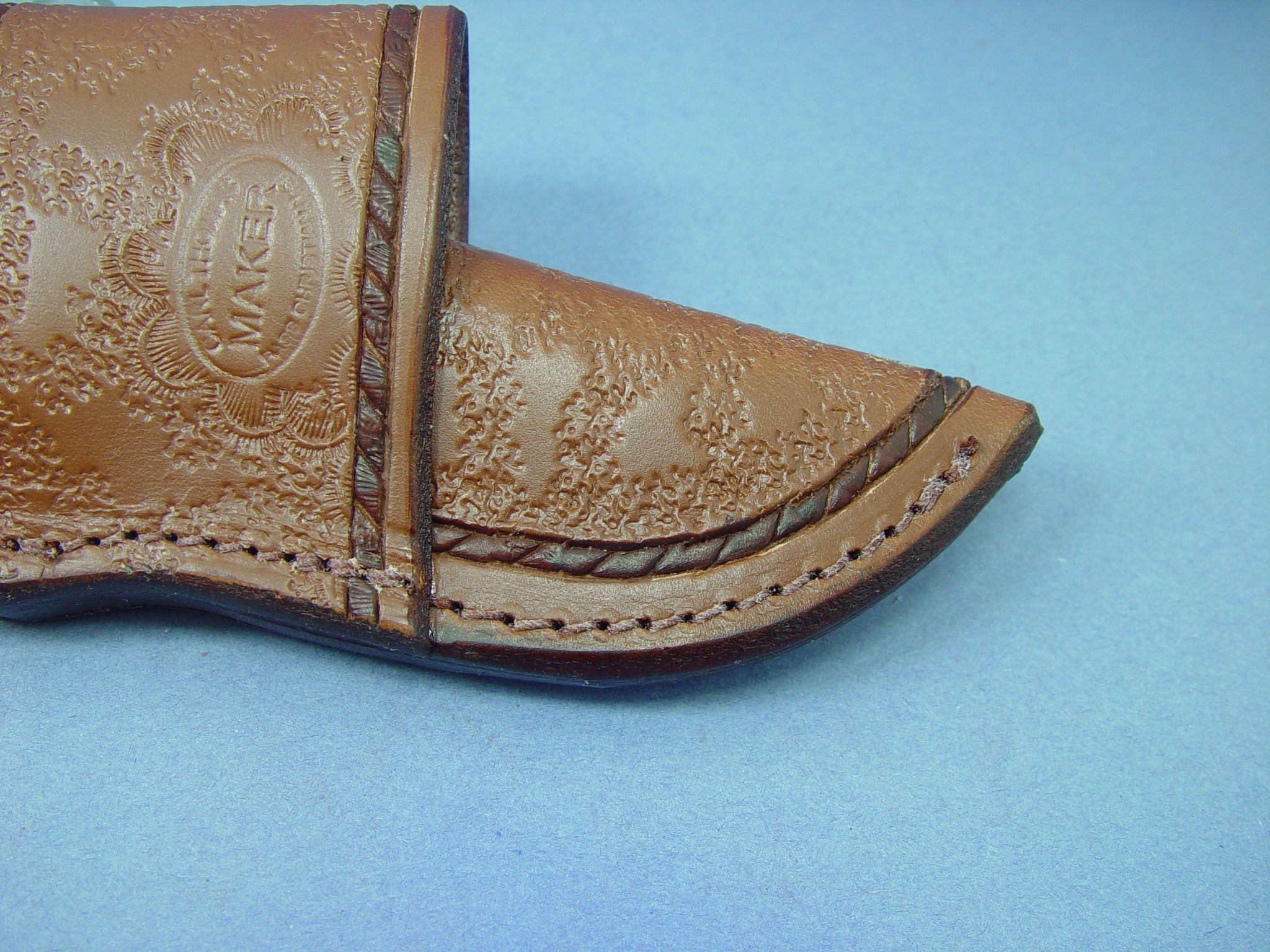 Buck 103 Cross Draw Genuine Leather Knife Sheath - 7