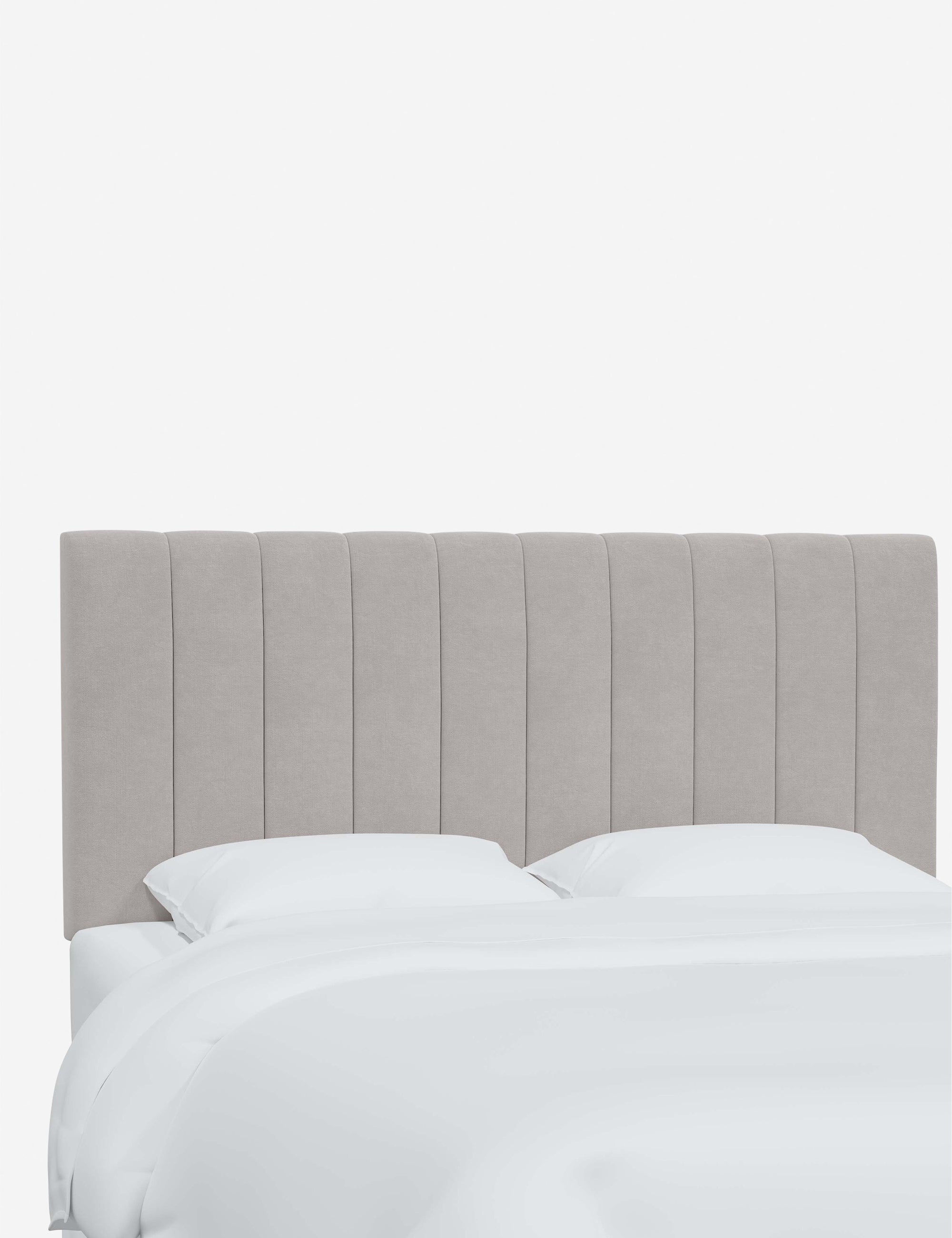 Stylish Aliyah Upholstered Headboard - Queen Size Bed Frame with Nailhead Trim - Perfect for Master Bedroom, Guest Room & Home Decor