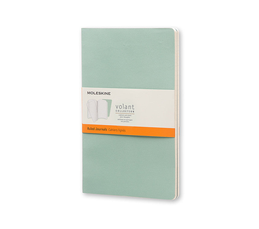 Moleskine Volant Ruled Notebook Set of 2 - Premium Pocket Journals for Writing, Sketching & Note Taking - Perfect for Students, Professionals & Travelers