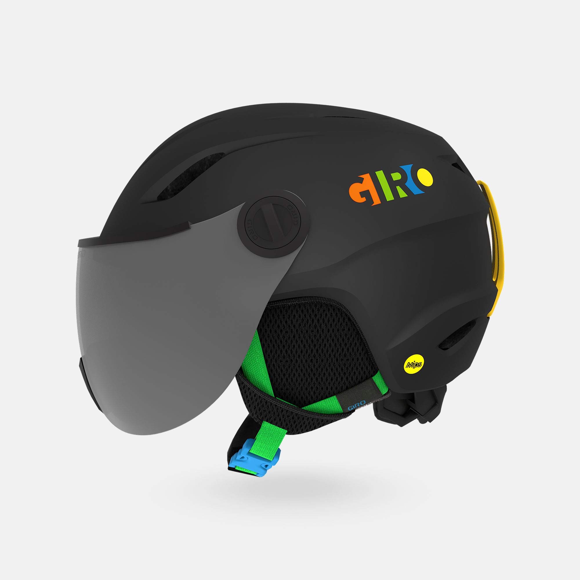 Giro Buzz MIPS Kids Ski Helmet - Youth Snowboard Helmet with Built-in Goggle Shield for Boys & Girls, Toddler Skiing & Snowboarding Safety Gear - Perfect for Winter Sports, Ski Resorts & Family Vacations