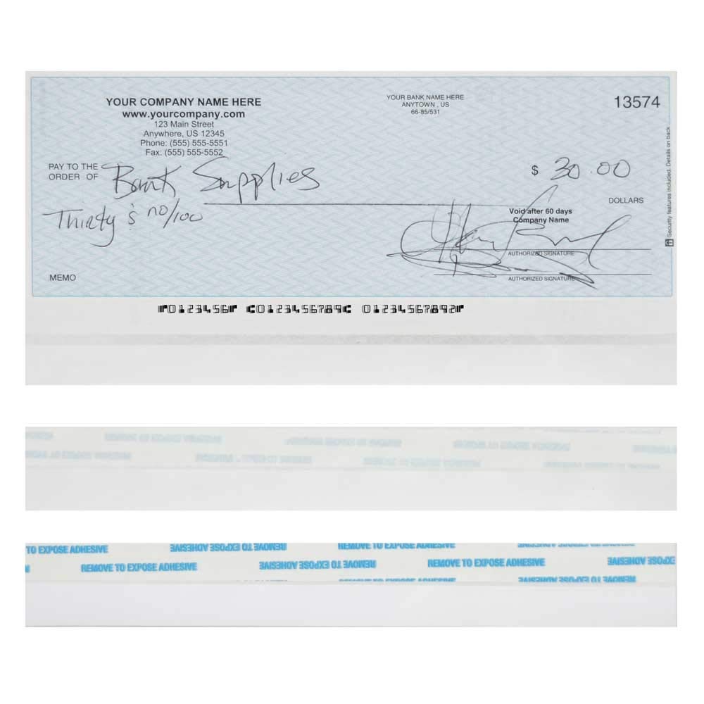 MICR Correction Strips for Checks - 8.5