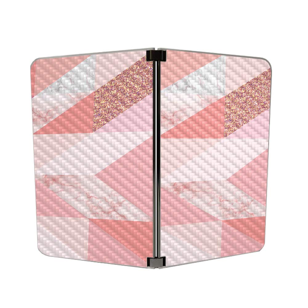 Microsoft Surface Duo Rose Gold Carbon Fiber Skin - Durable & Easy to Apply for Work & Travel