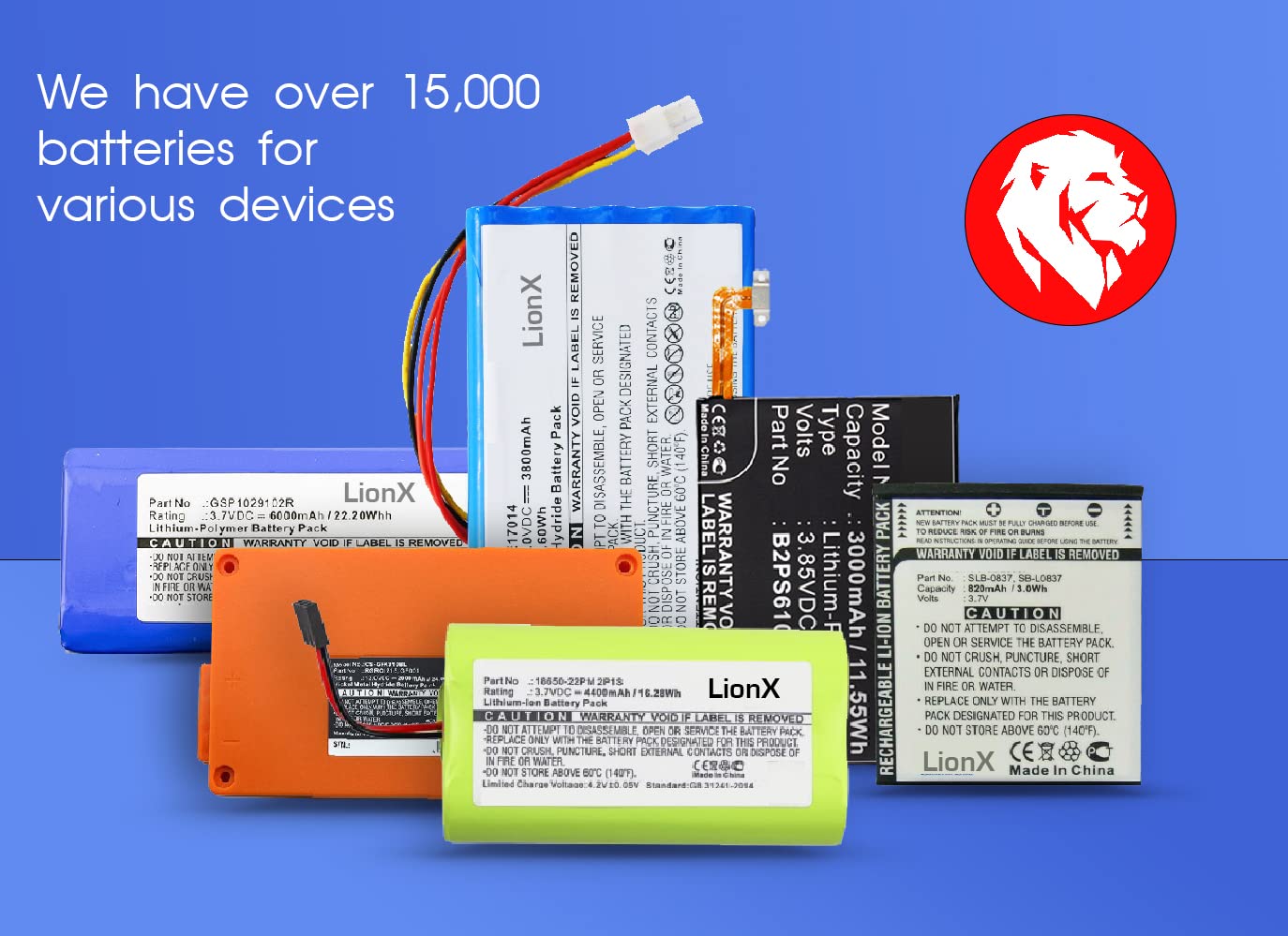 LIONX 3400mAh Battery for Infinity M540 Monitor - Power Replacement for MS17465 MS29574 - Perfect for Office & Home Use