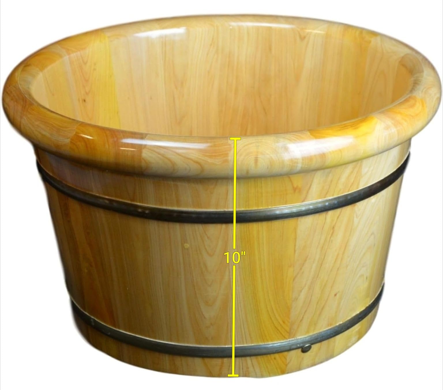 Premium Solid Cedar Wood Foot Soaking Tub - 16