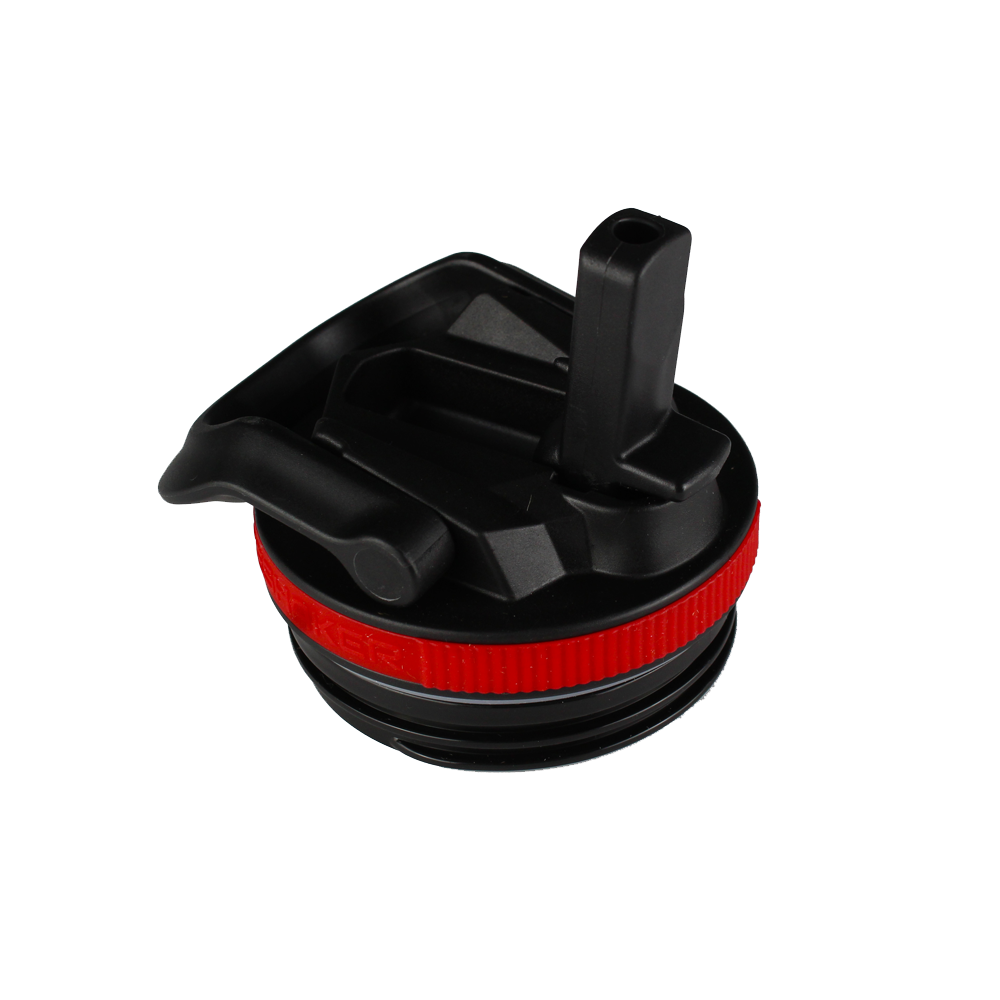 Black Lid with Red Band