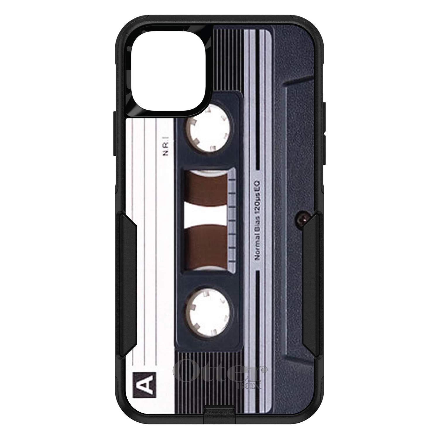 DistinctInk iPhone 12 Pro MAX Case (6.7 Inch) - Durable Protective Cover with Shock Absorption | Replacement for OtterBox Commuter | Retro Audio Cassette Tape Design | Perfect for Daily Use, Travel & Outdoor Activities