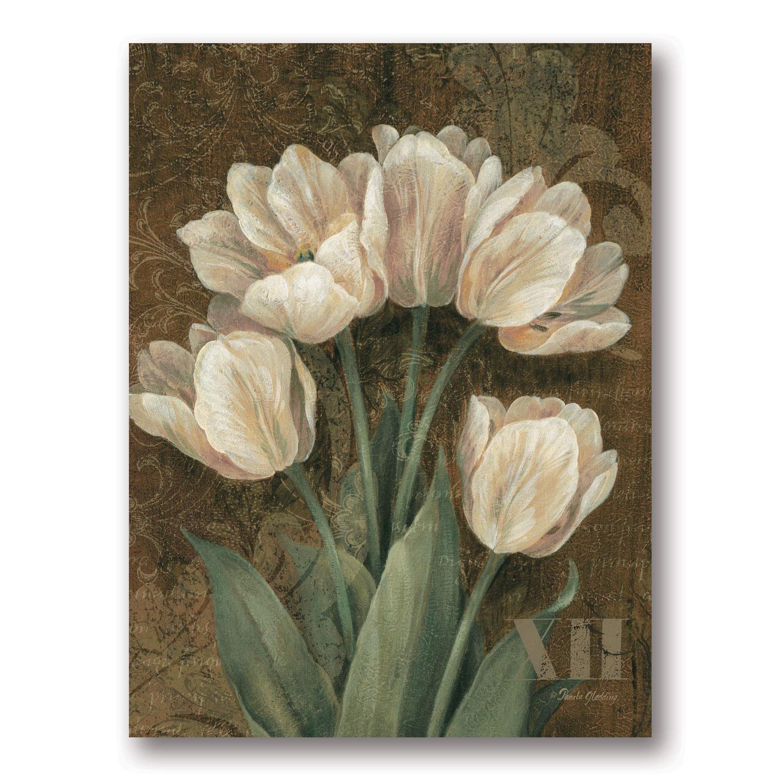 Petit Jardin Tulips 16x20 Inch Floral Wall Art - Perfect for Living Room Decor, Bedroom Aesthetic & Home Office Inspiration