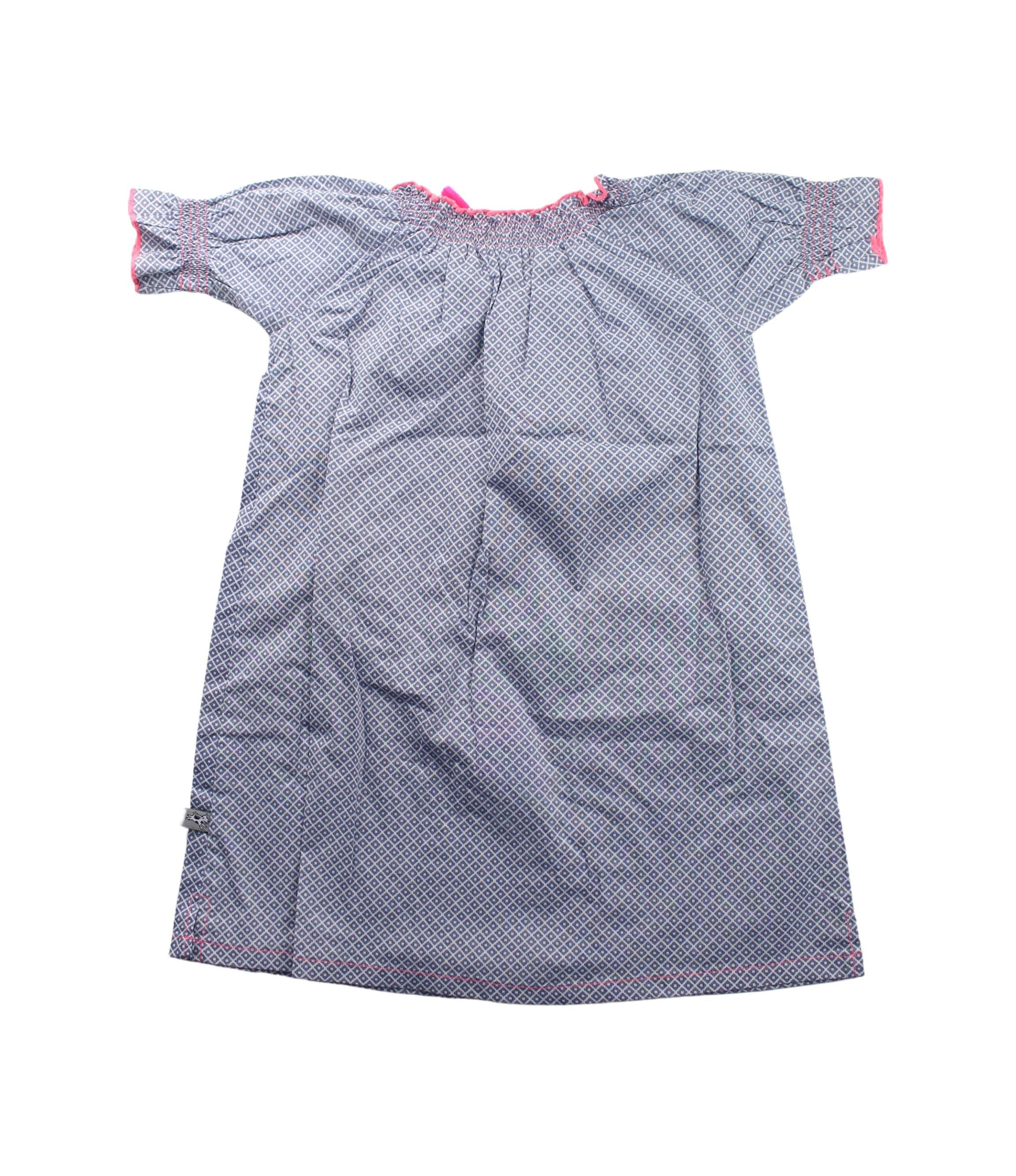 Little Dog Laughed Short Sleeve Cotton Dress for Toddlers - 3T & 4T Sizes - Perfect for Playdates, Parties & Everyday Wear