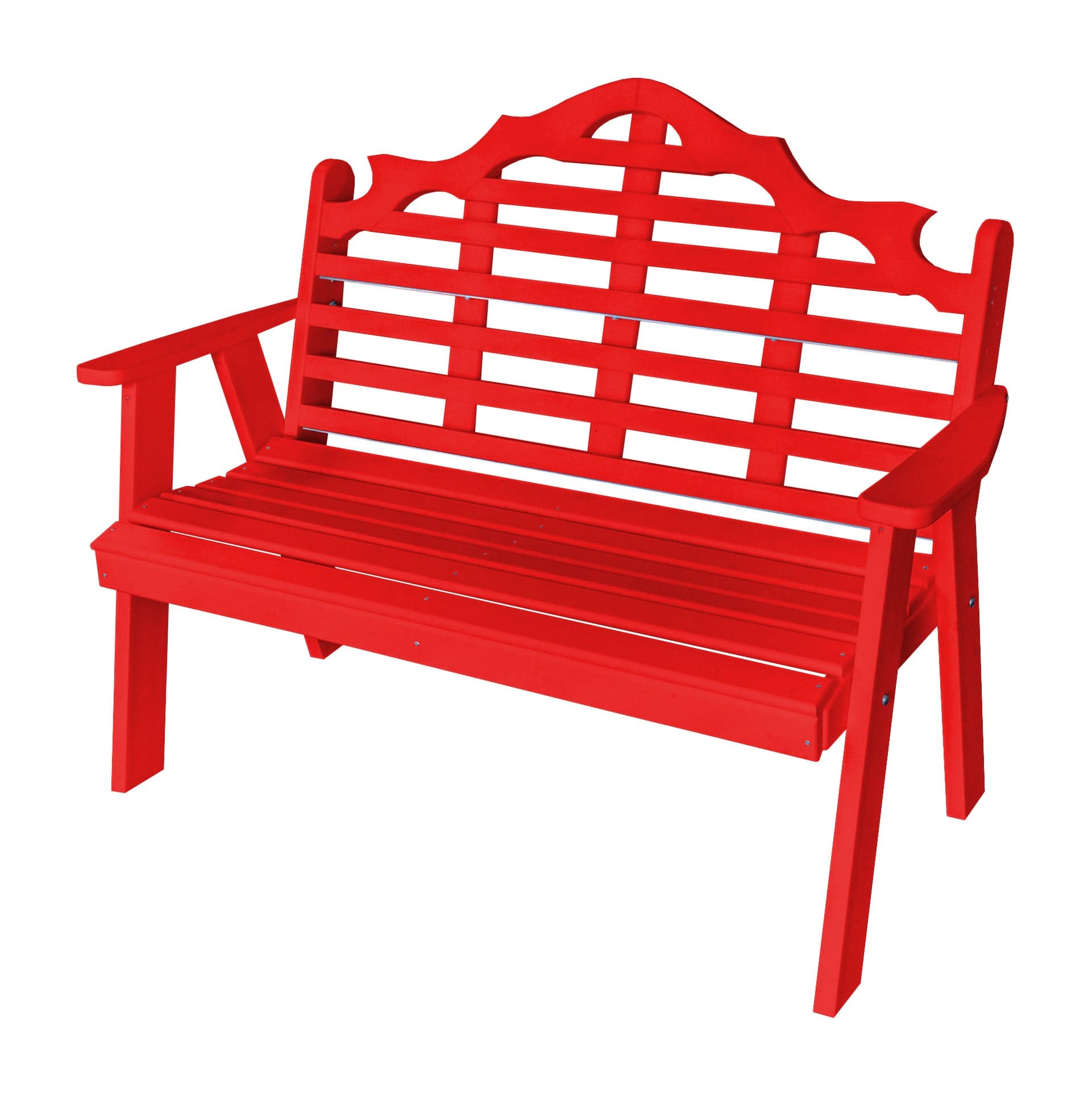 Keystone Amish Co. Milan Poly Composite Garden Bench - Durable Outdoor Seating for Patio, Garden & Backyard - Weather-Resistant & Low Maintenance