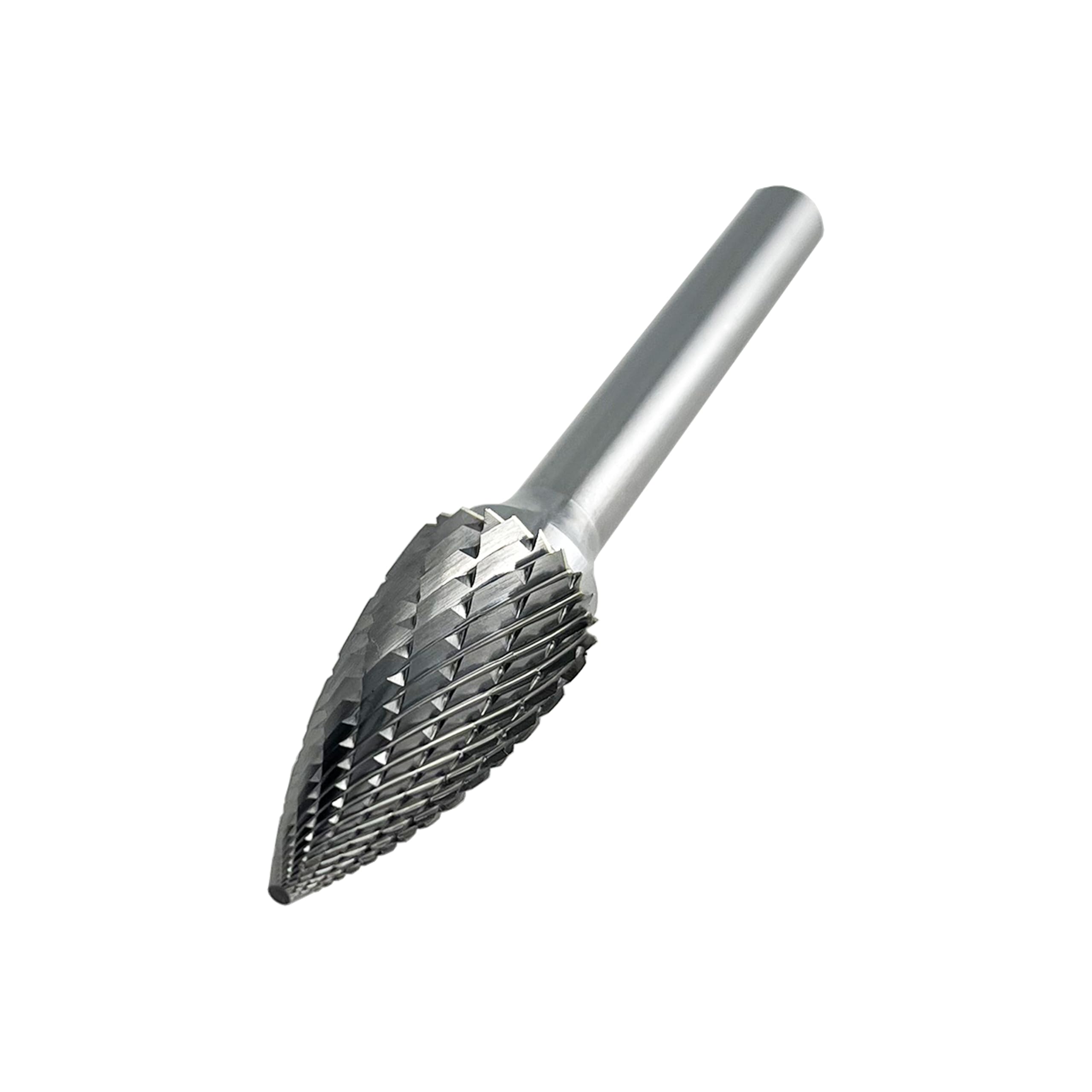 SG-5 Double Cut Tungsten Carbide Tree Shaped Rotary Burr - 1/4