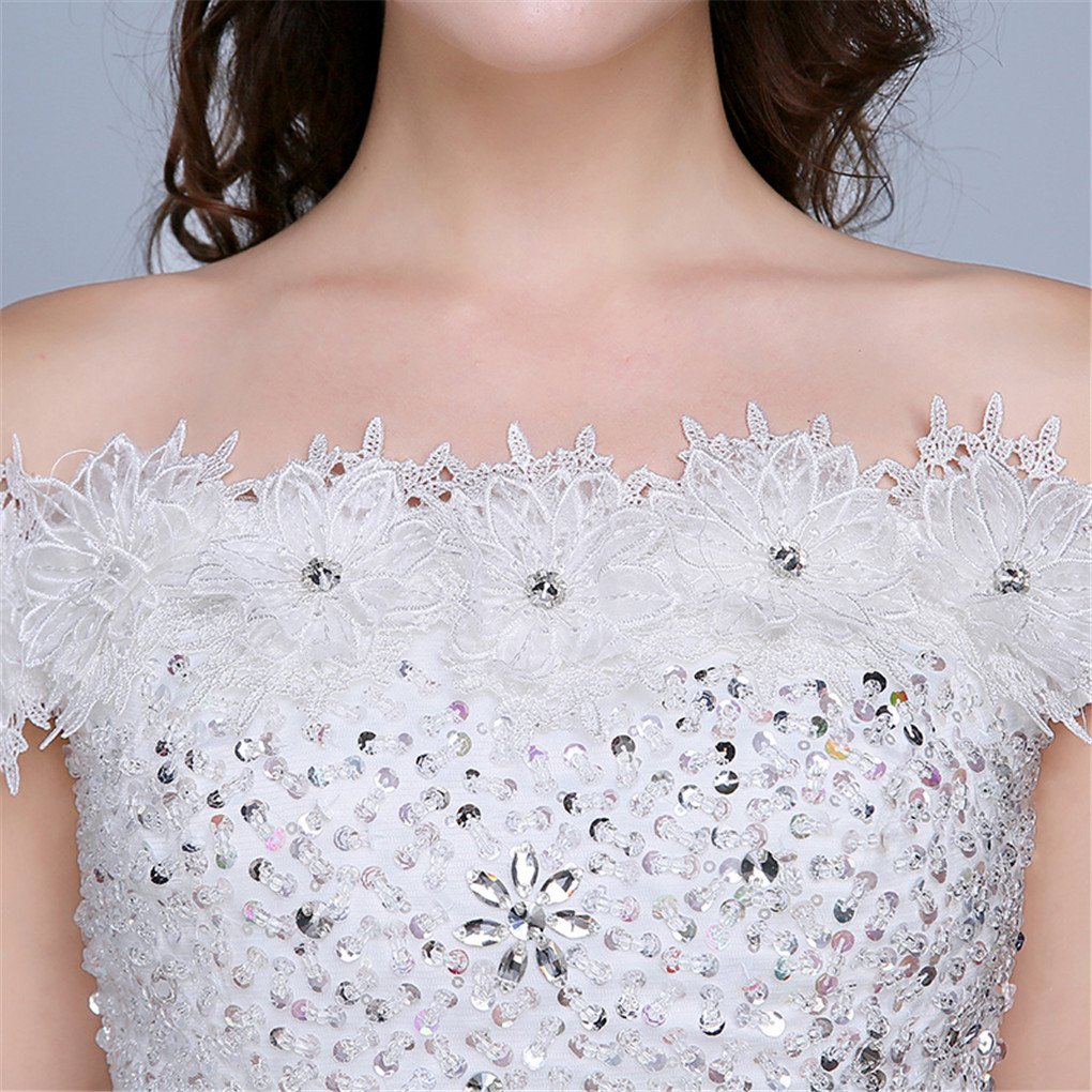 Shanghai Story Off Shoulder Lace Wedding Dress for Brides – Elegant Bridal Gown for Beach, Church & Garden Weddings