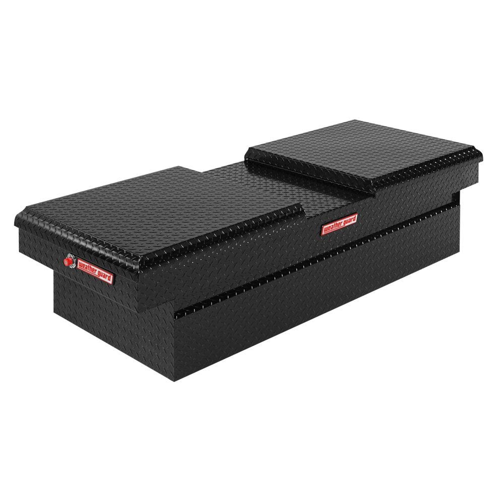 WEATHERGUARD 114501 Cross Aluminum Tool Box - 15.3 cu ft Capacity - Durable Truck Tool Storage for Construction & Outdoor Work