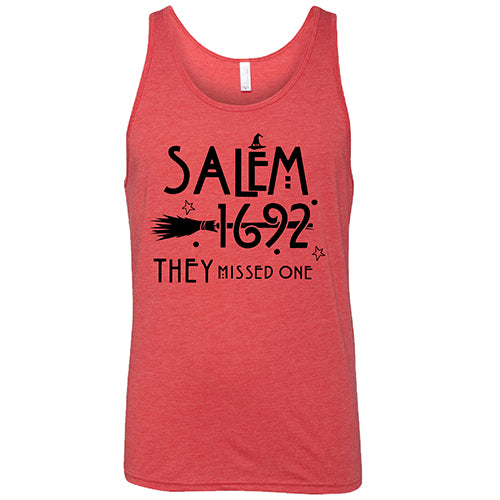 Salem 1692 They Missed One Unisex T-Shirt - Vintage Witch Trial Design for Halloween Costumes & Historical Events