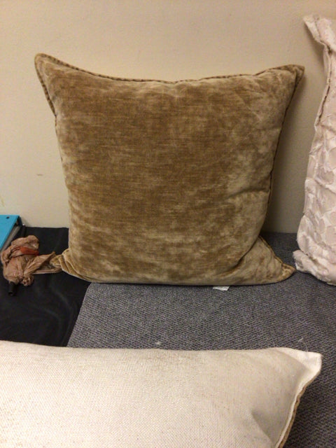 Luxury Gold & Cream Down Filled Pillow - Ultra Soft & Hypoallergenic for Bed, Sofa, and Travel - Perfect for Side Sleepers & Neck Support