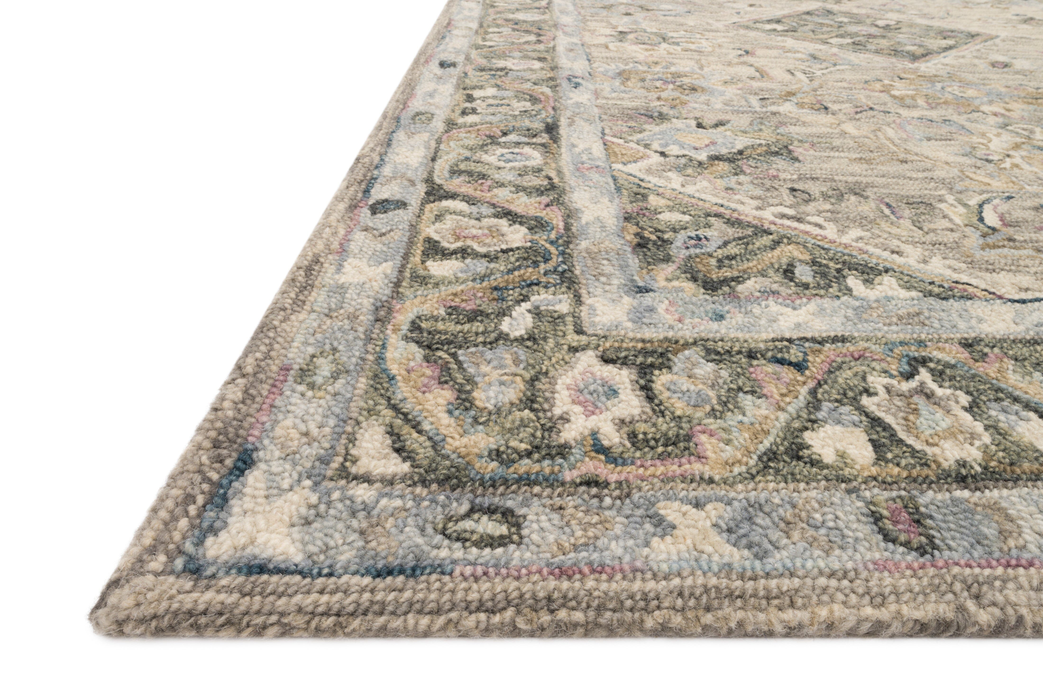 Loloi II Beatty Area Rug - Sky Blue & Multi-Colored Bohemian Design for Living Room, Bedroom & Office Decor