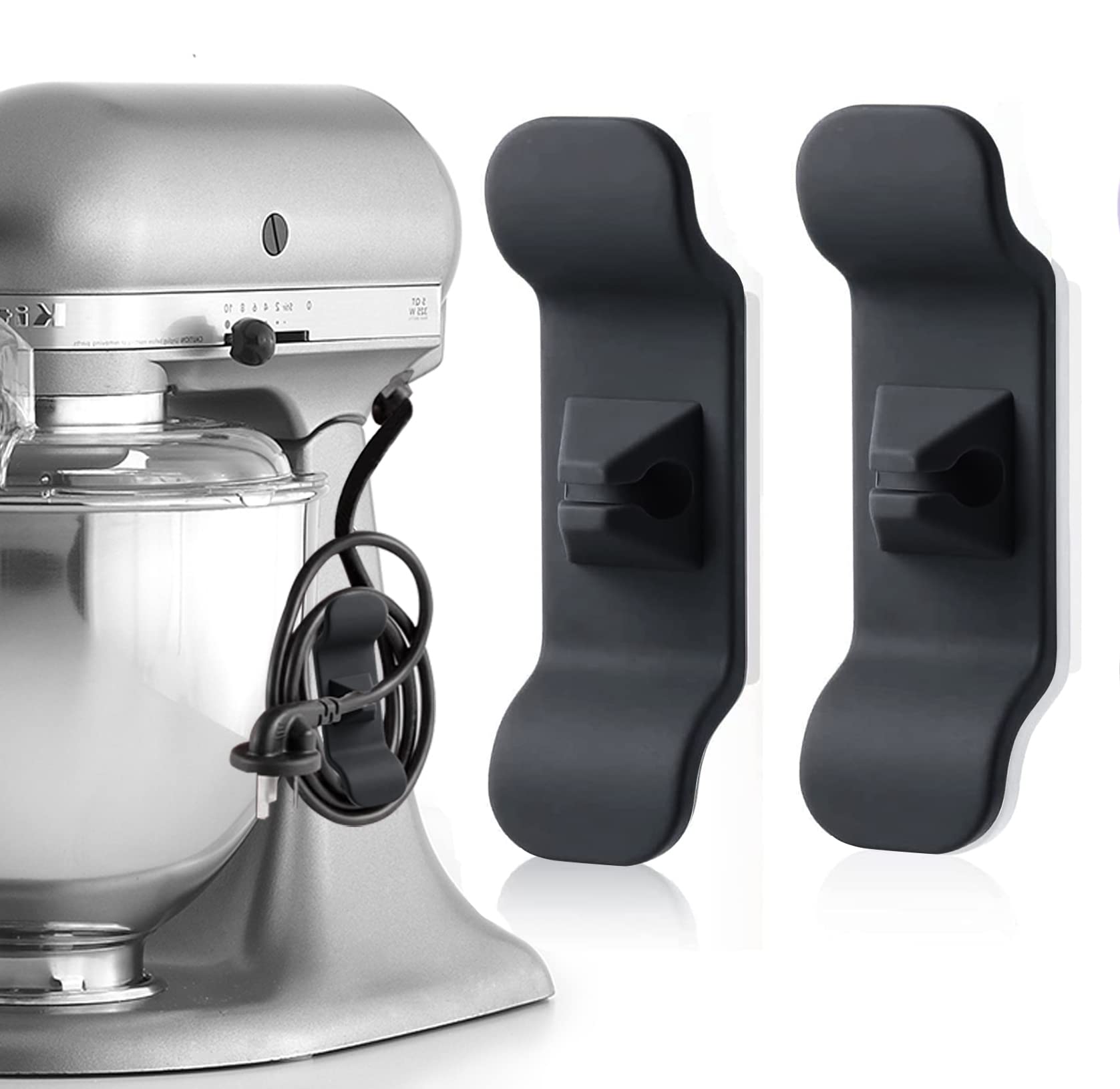**Cord Wrapper for Appliances - Cord Organizer Holder for Kitchen Mixer, Coffee Maker & More - Sticky Cable Management for Neat & Tidy Countertops**    *(Perfect for organizing messy cords on blenders, toasters, and other small kitchen appliances!)*